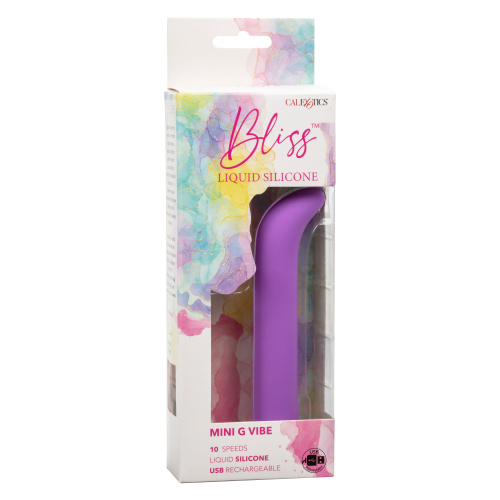 Bliss Liquid Silicone Mini G Vibe - Purple  3