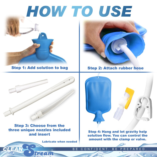 Deluxe Shower Enema Kit - Blue  4