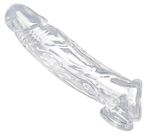 Realistic Clear Penis Enhancer and Ball Stretcher  2