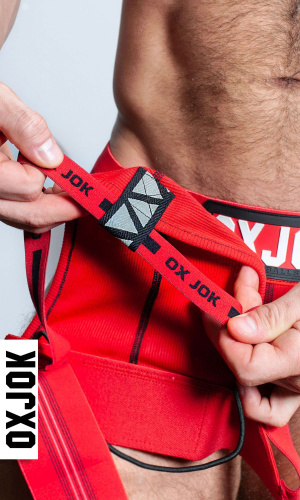 Slingjock Upthrust Slider-Strap Jock Red Hot Xl  2