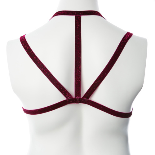 Gender Fluid Sugar Coated Harness - Small/large - Raspberry  2
