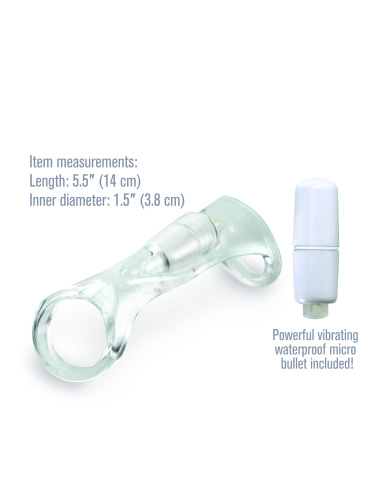 Fantasy X-Tensions Vibrating Cock Sling - Clear  4