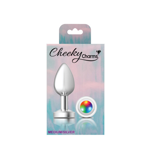 Light Up Silver Metal Plug - Medium