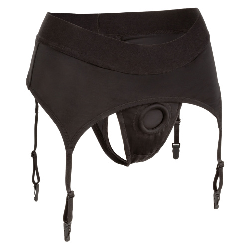 Boundless Thong With Garter - S/m - Black  4