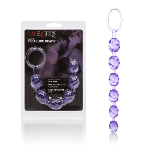 Swirl Pleasure Beads - Purple  4