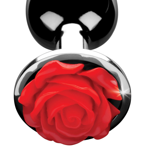 Red Rose Anal Plug - Medium  4
