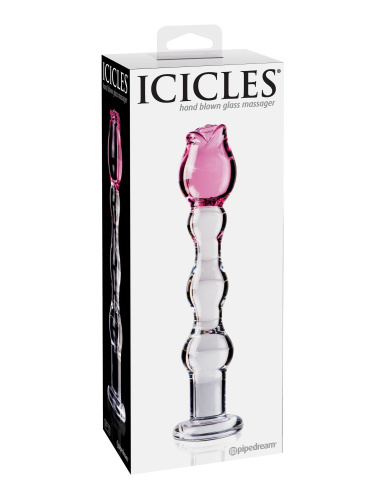 Icicles No. 12 - Clear / Pink  2