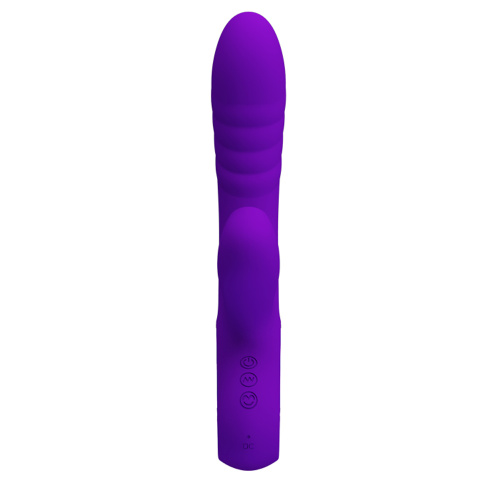 Pretty Love Jersey Sucking and Vibrating Rabbit - Purple  3