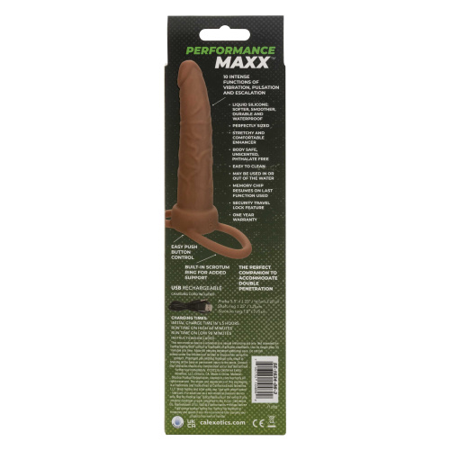 Performance Maxx Rechargeable Dual Penetrator - Brown  3
