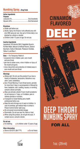Deep Af Deep Throat Numbing Spray - Cinnamon - 1 Fl. Oz.  2