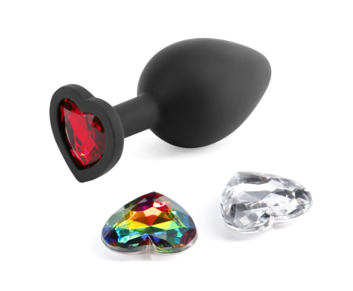 Glams Xchange Heart - Medium - Black  3