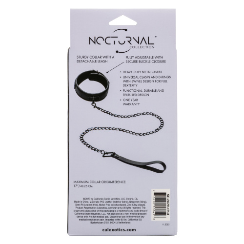Nocturnal Collection Collar and Leash - Black  2