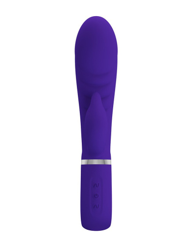 Prescott Super Soft Rabbit Silicone Vibrator - Purple  2