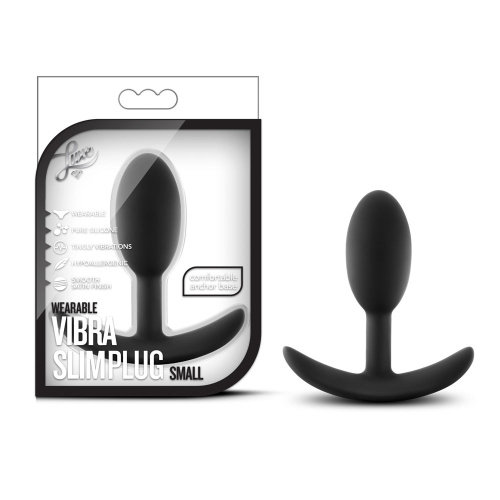 Luxe - Wearable Vibra Slim Plug - Small - Black  2