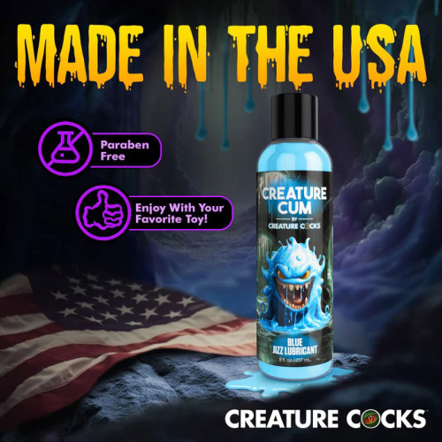 Creature Cum Blue Water-Based Lubricant 8oz  3