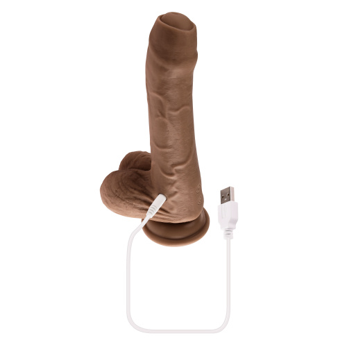 Peek a Boo Vibrating Dildo - Dark  3