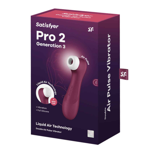 Satisfyer Pro 2 Generation 3 Liquid Air Technology - Red Wine  3