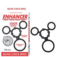 Enhancer Quad Cockring - Black