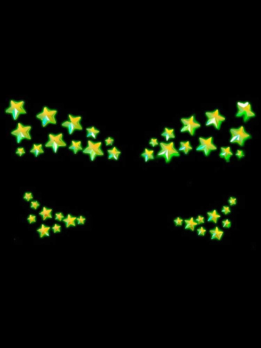 Celeste Glow in the Dark Face Jewels Sticker  2