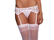 Lace Garterbelt - One Size - White