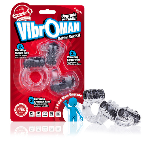 Screaming O Vibro Man - Each - Black  2