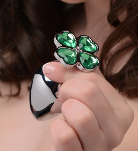 Lucky Clover Gem Anal Plug - Small  4