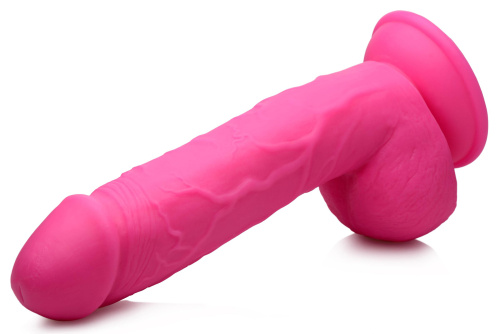 Pop Pecker 8.25 Inch Dildo With Balls - Pink  2