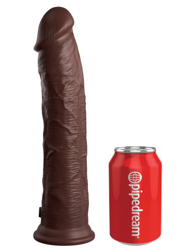 King Cock Elite 11 Inch Silicone Dual Density Cock - Brown  5
