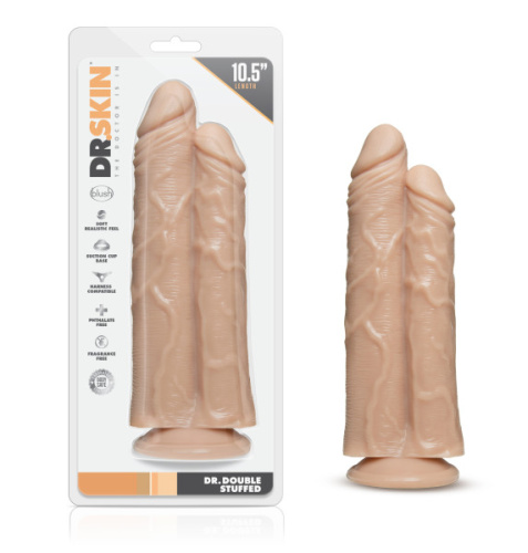 Dr. Skin - Double Trouble - Double Shaft Dildo -  Vanilla  4