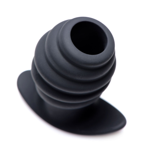 Hive Ass Tunnel Silicone Ribbed Hollow Anal Plug - Medium  5