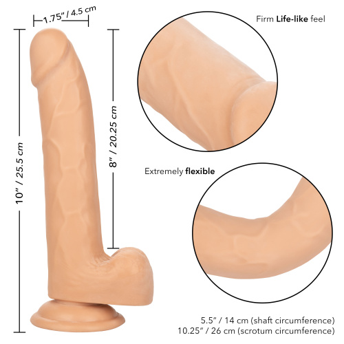 Size Queen 8 inch/20.25 Cm - Ivory  4