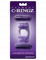 Fantasy C-Ringz Duo-Vibrating Super Ring Purple