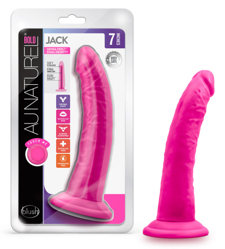 Au Naturel - Bold - Jack - 7 Inch Dildo - Pink  5
