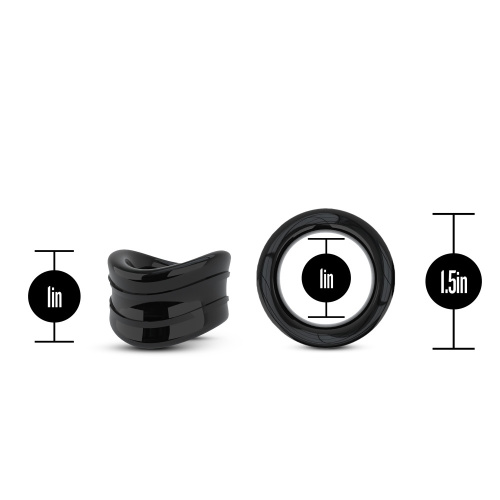 Stay Hard - Beef Ball Stretcher Snug - 1 Inch Diameter - Black  3