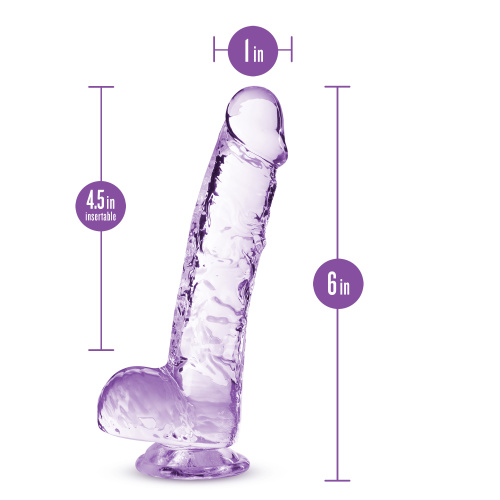Naturally Yours - 6 Inch Crystalline Dildo -  Amethyst  5