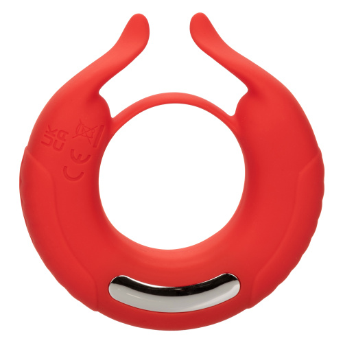 Silicone Rechargeable Taurus Enhancer - Red  5