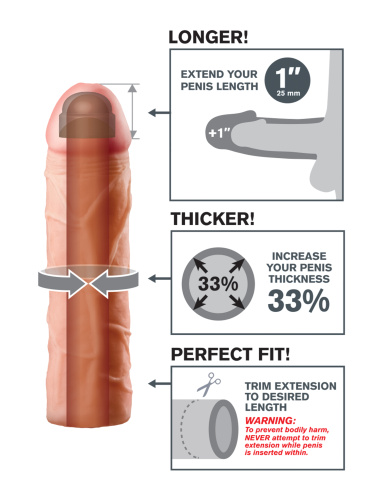 Fantasy X-Tension Perfect 1-Inch Extension  4