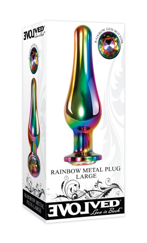 Rainbow Metal Plug - Large  3