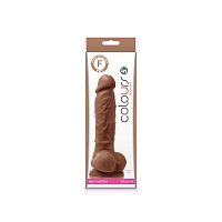 Colours - Pleasures - 5 Inch Dildo - Brown