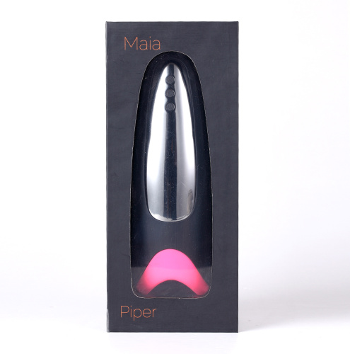 Piper USB Rechargeable Multi Function Masturbator With Suction - Black/pink  3