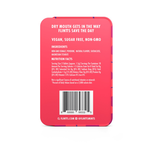 Flintts Mouth Watering Mints Cherry - F-Strength 150  2