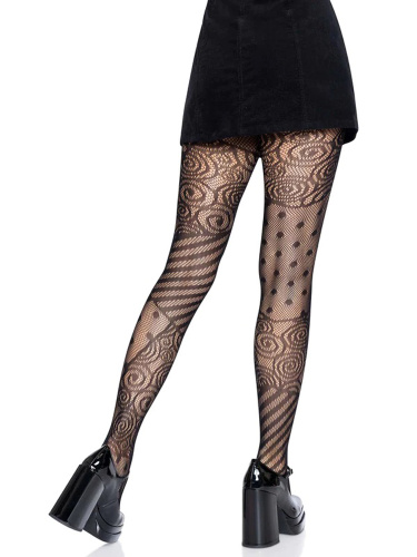 Doll Net Tights - One Size - Black  2