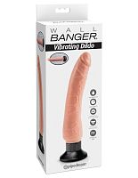 Wall Banger - Vibrating Dildo - Beige