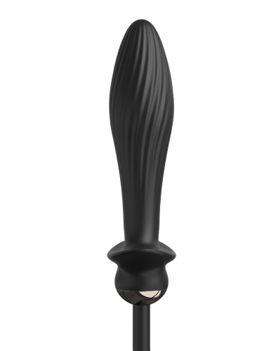 Anal Fantasy Elite Auto-Throb Inflatable Vibrating Plug - Black  5