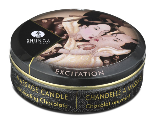 Mini Massage Candle - Excitation - Intoxicating Chocolate - 1 Fl. Oz.  2