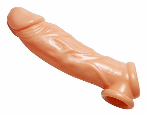 Realistic Flesh Penis Enhancer and Ball Stretcher  2