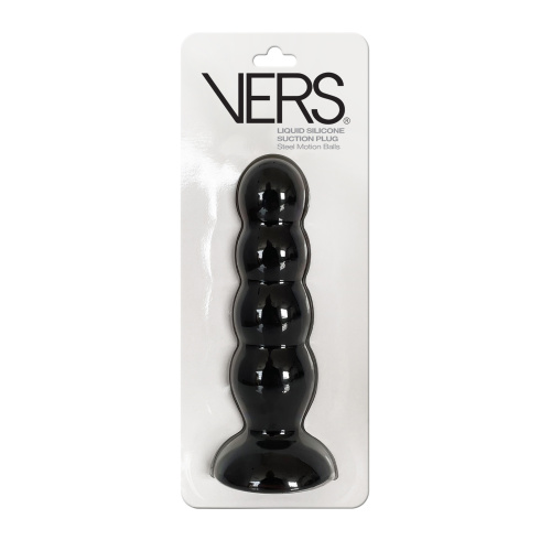 Vers Liquid Silicone Suction Plug - Black  2