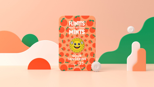 Flintts Mouth Watering Mints Sour Tangerine - F-Strength 175  4