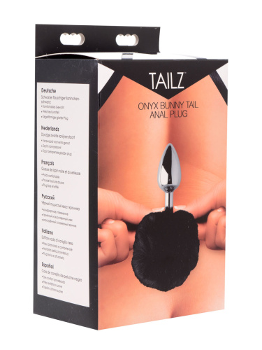Onyx Bunny Tail Anal Plug  2