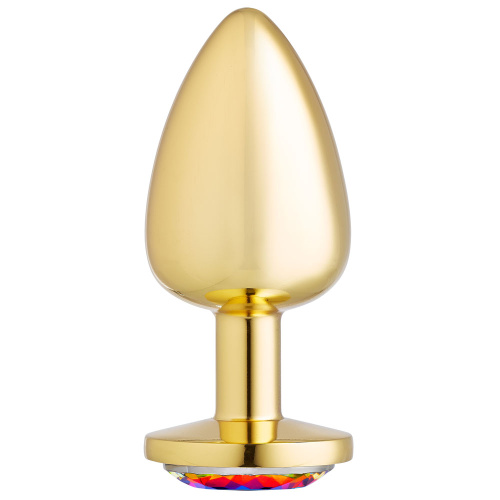 Cloud 9 Novelties Anal Gems Jeweled Gold Chromed - Large  3